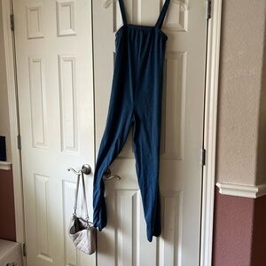 Blue jumpsuit